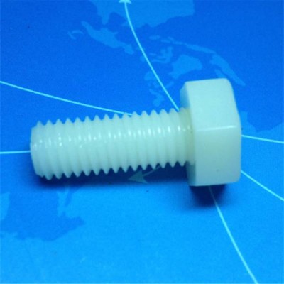 With thread hed natural plastic screw